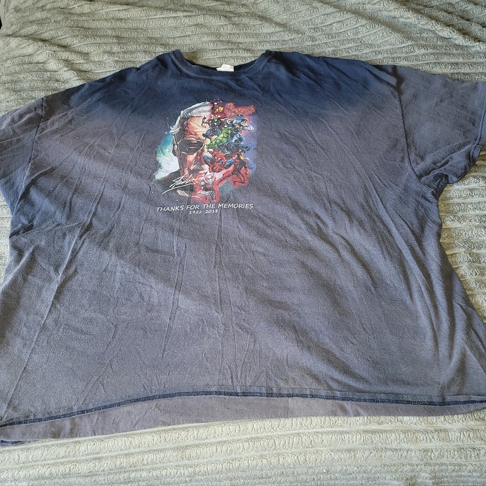STAN LEE "Thanks for‎ the Memories 1922 - 2018" MEMORIAL T-SHIRT! ADULT 5XL